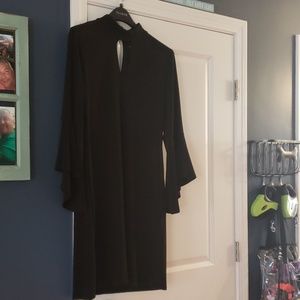 Knee length black dress